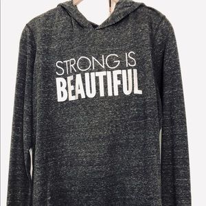 Light weight long sleeve hoodie warmup. Size XL.